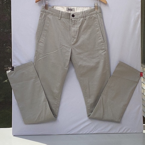 Acne Roc Satin Chino. SS12 in beige. Stockholm style geek chic. - Picture 12 of 16